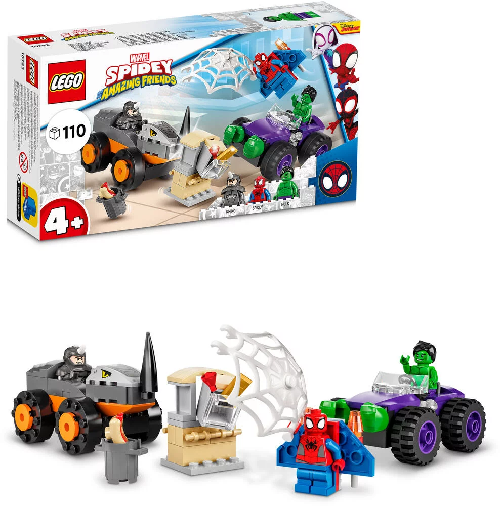 LEGO®DISNEY MARVEL 10782 - LE COMBAT DES CAMIONS HULK CONTRE LE RHINO