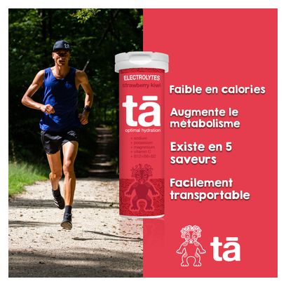 Boisson Electrolytes Tā Energy Fraise/Kiwi - 12 pastilles