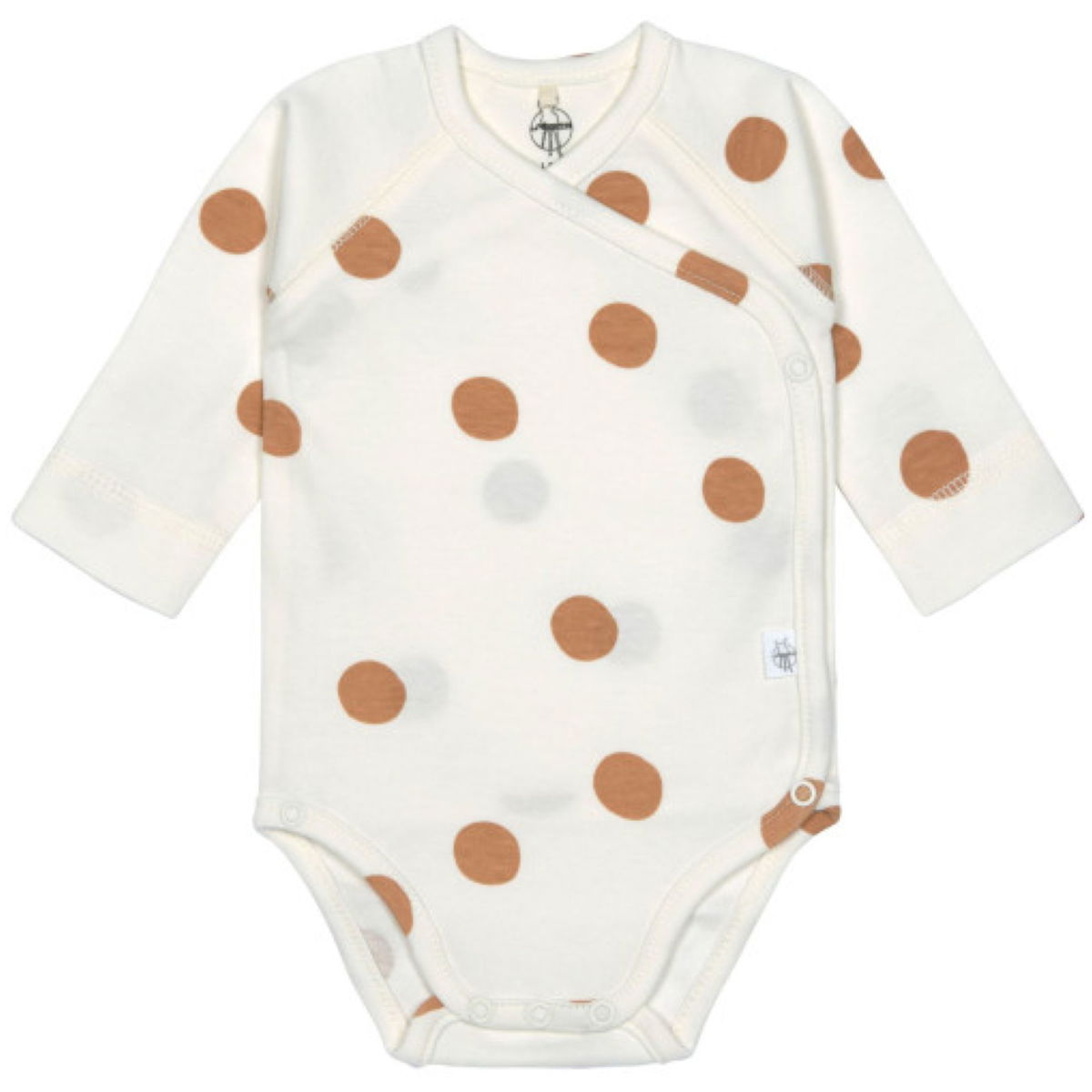 LässigLässig   Langarm Wickelbody GOTS Dots Milky 50/56