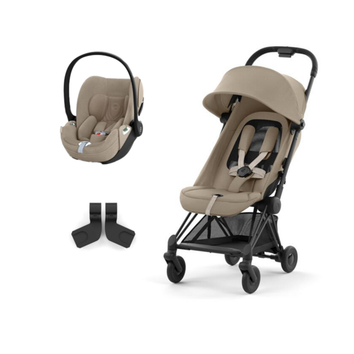 Poussette DUO Coya Matt Black Cloud T Beige - CYBEX
