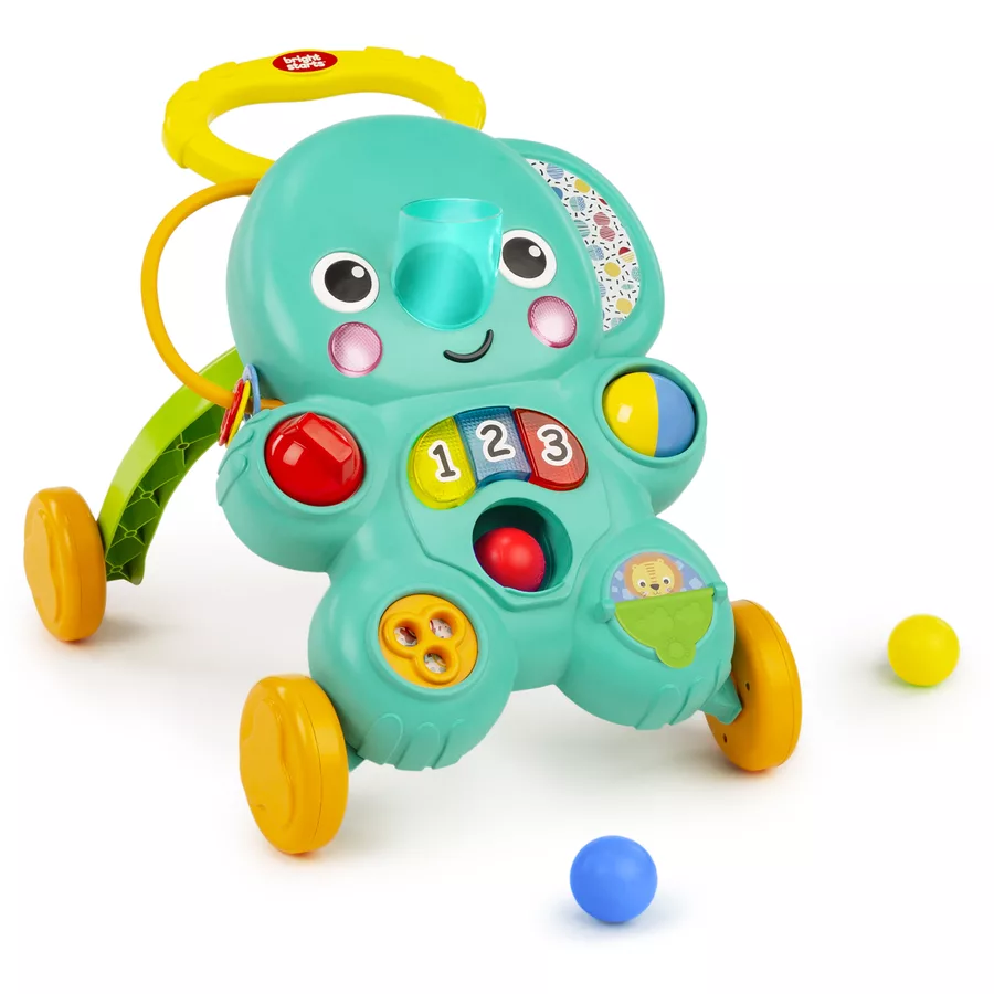 Bright Starts 2-in-1 Aktivitäts Laufwagen mit Bällen, Stroll 'n Roll™