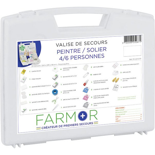 Valise de secours Peintre 4/6  personnes
