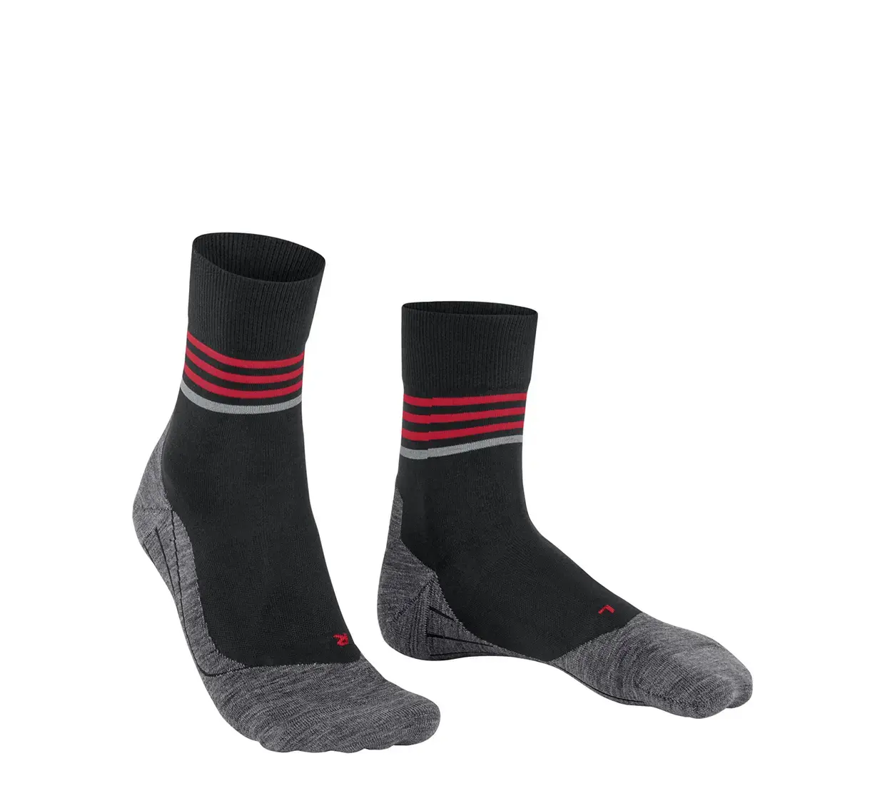 Falke RU4 Endurance Reflect Hardloopsokken Zwart/Rood Dames