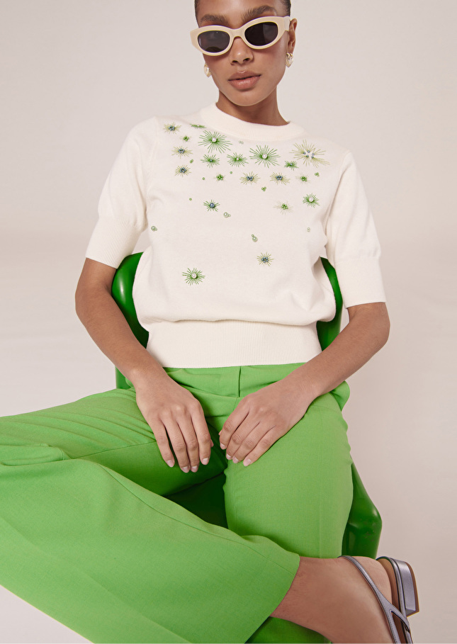 Pantalon Petervert en laine froide