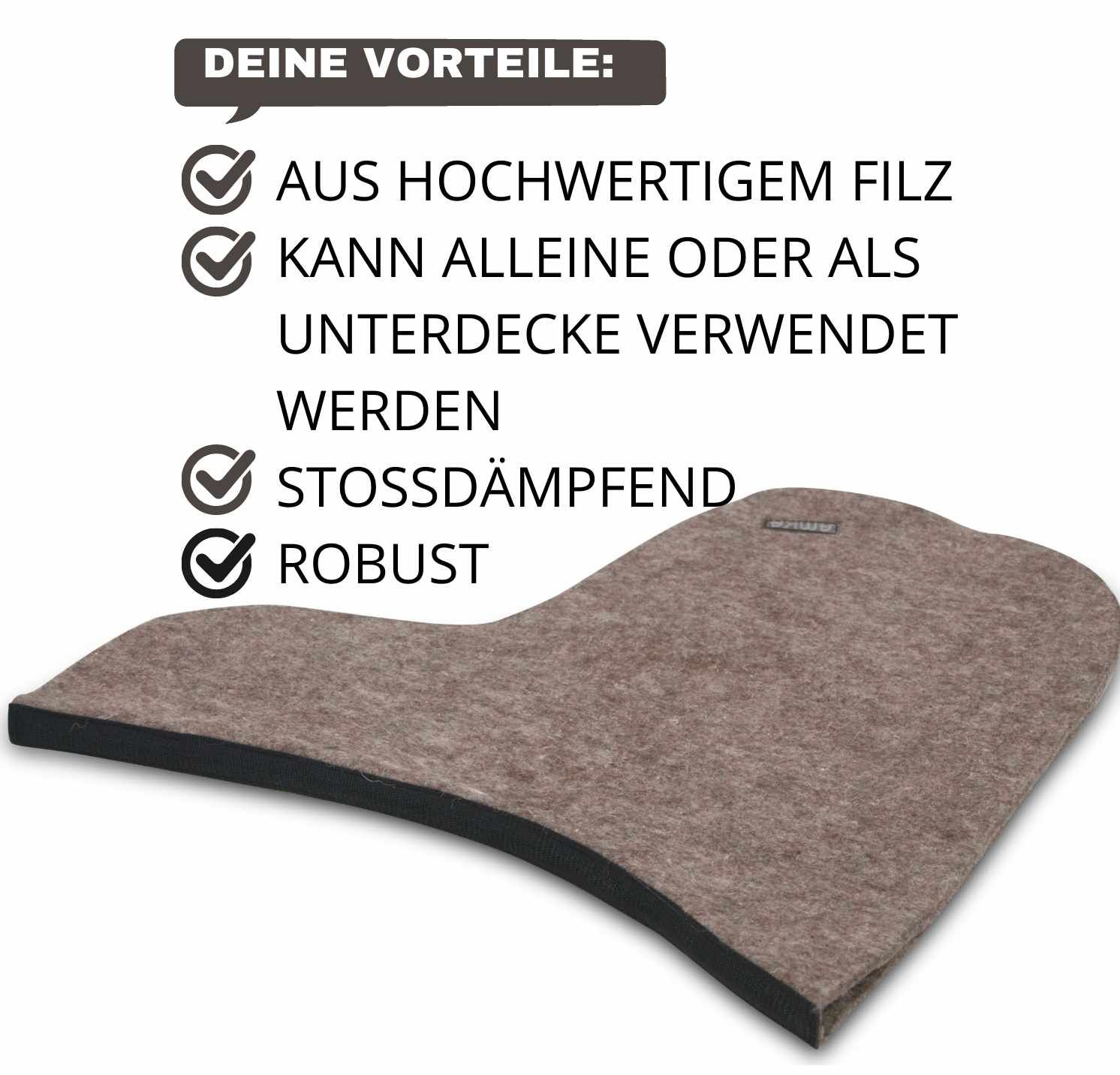 AMKA Filz Dressursattel Unterdecke