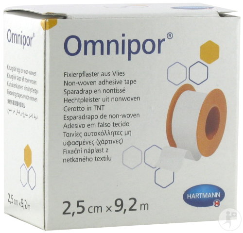 Hartmann Omnipor Sparadrap En Non-Tissé Vk 2,50cmx9,2m 1 Pièce (9004251)