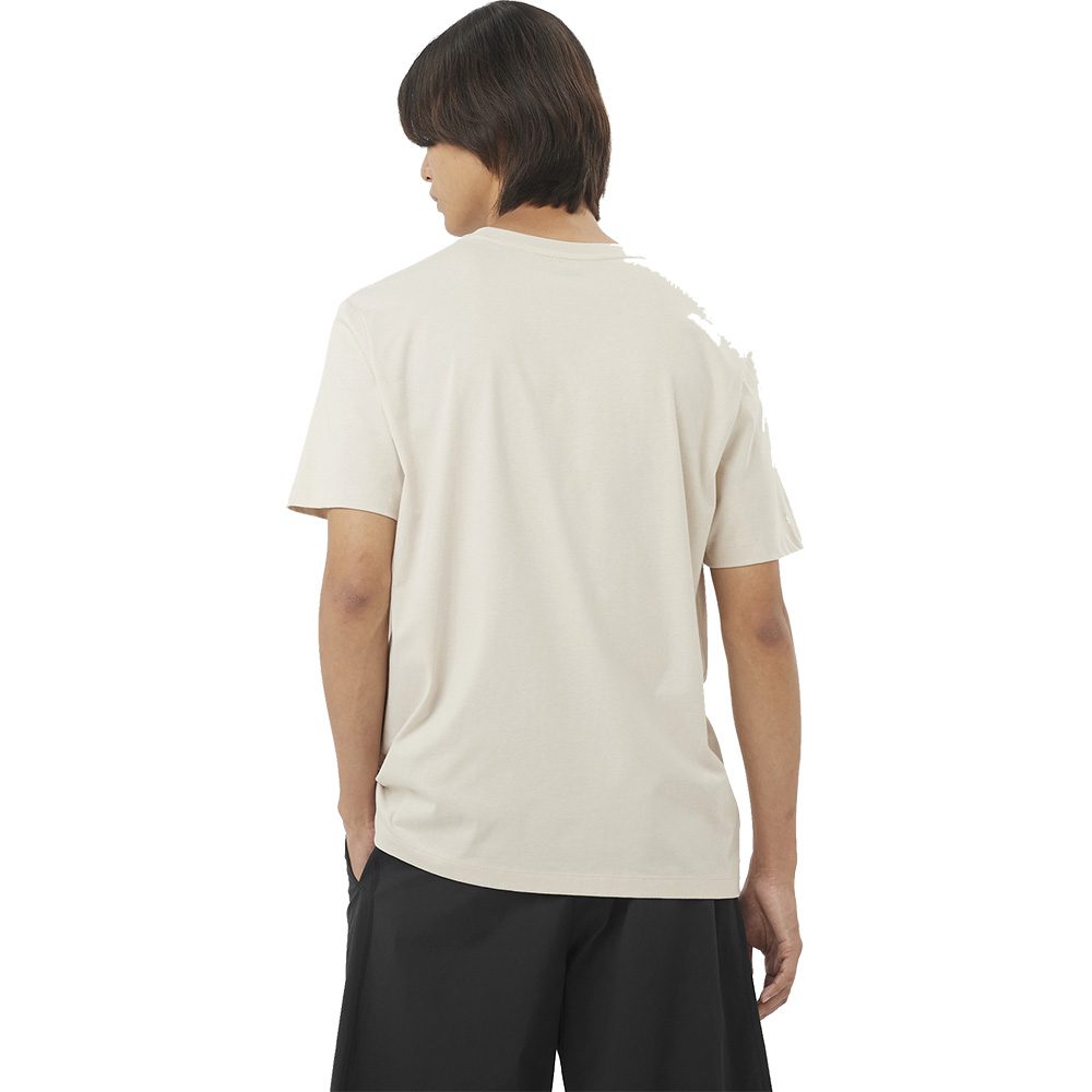 Salomon Logo Regular T-Shirt Herren rainy day