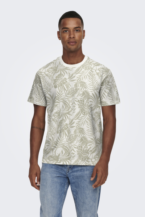 Only & Sons witte heren t-shirt