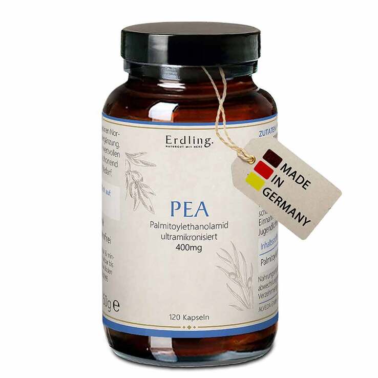 Pea Palmitoylethanolamid 99,23% vegan Kapseln Erdling, 120 St