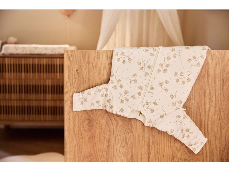 Jollein Baby-Ganzjahresschlafsack Leafy Dreams 60 cm Gefütterter Schlafsack mit abnehmbaren Ärmeln