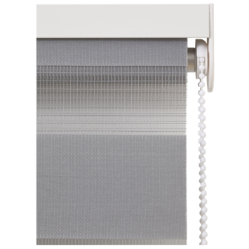 OK duo rolgordijn lichtdoorlatend grijs 80x150 cm (bxh)
