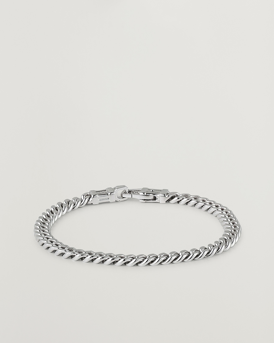 Tom Wood Curb Bracelet L Silver