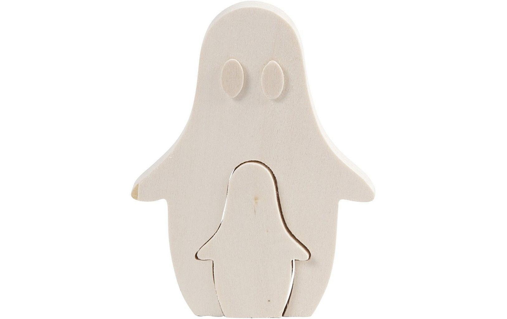 Holzfigur 6 + 11.5 cm Geist, 2 StückHolzfigur