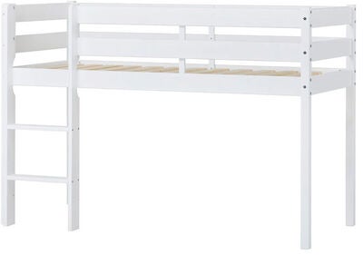 Hoppekids ECO Comfort  Halvhøy Loftseng 70x160, Hvit