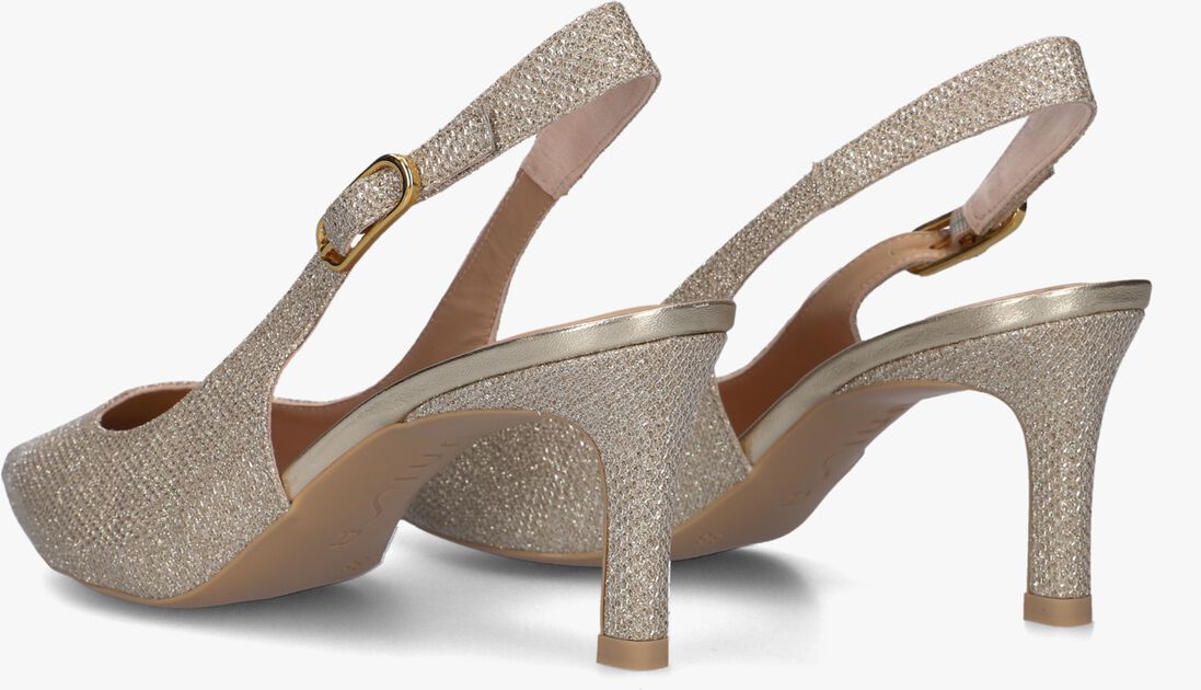 goudkleurig unisa slingbacks lanz