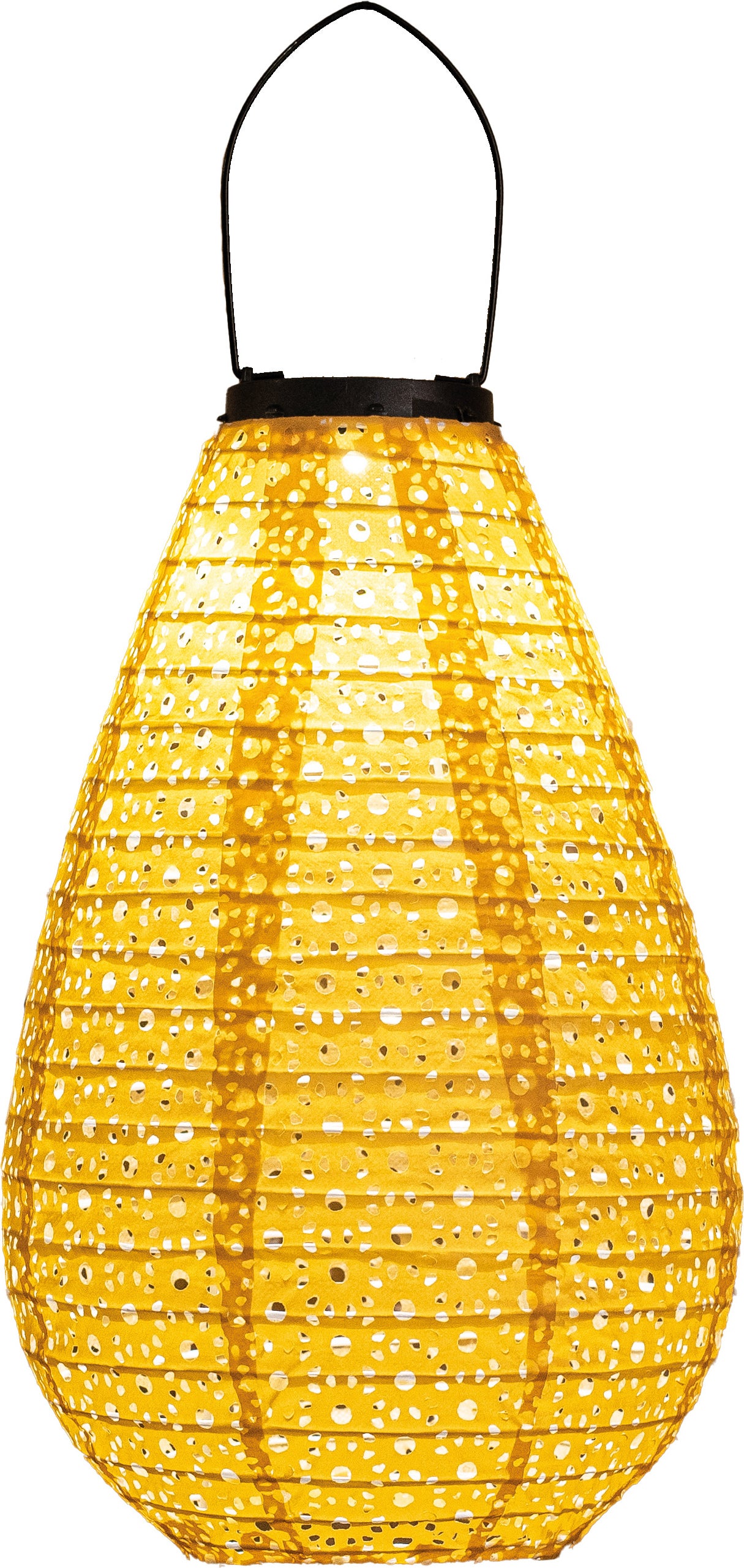 Solar lampion Marrakesh geel D 20 H 29 cm