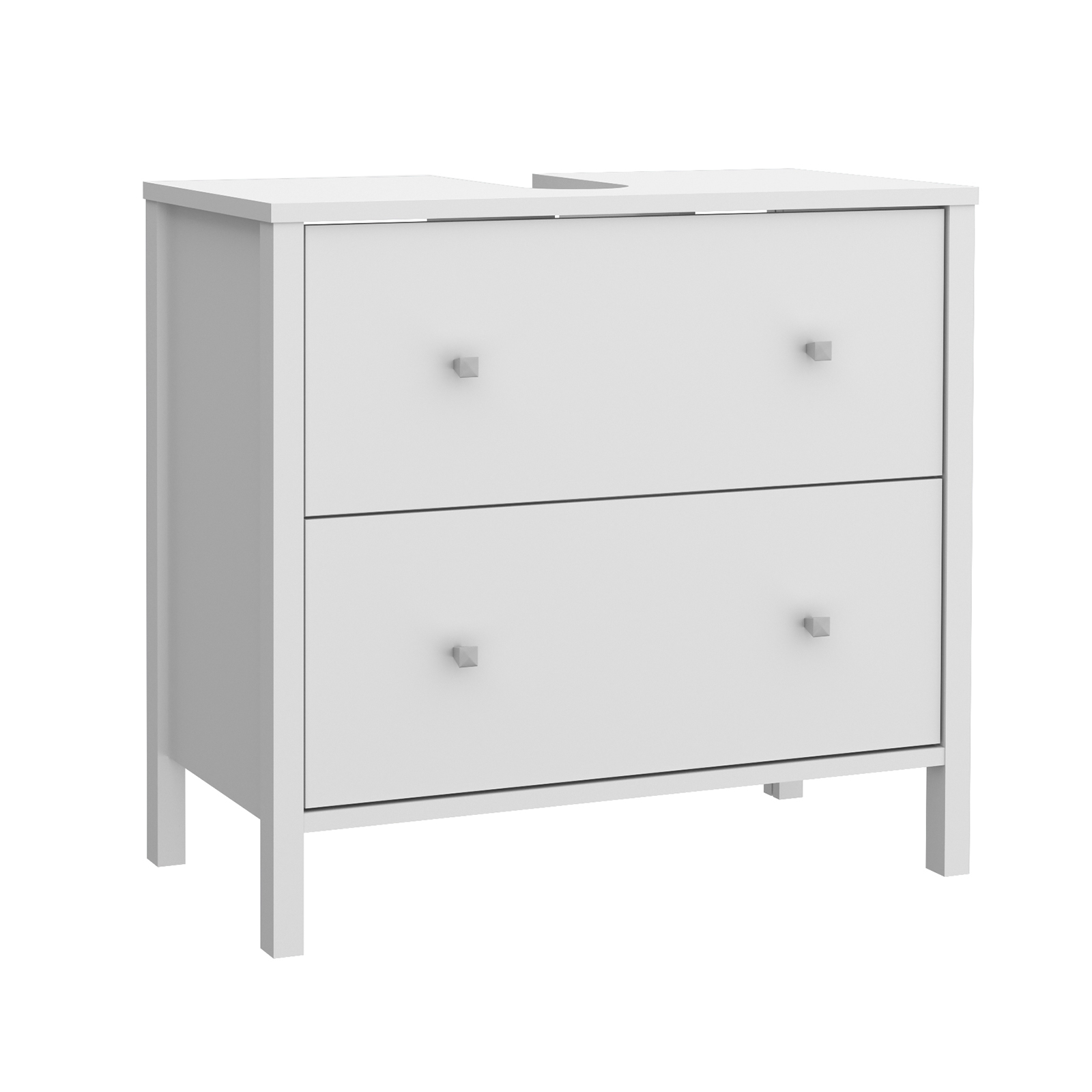 Waschbeckenunterschrank - weiß - 64 cm