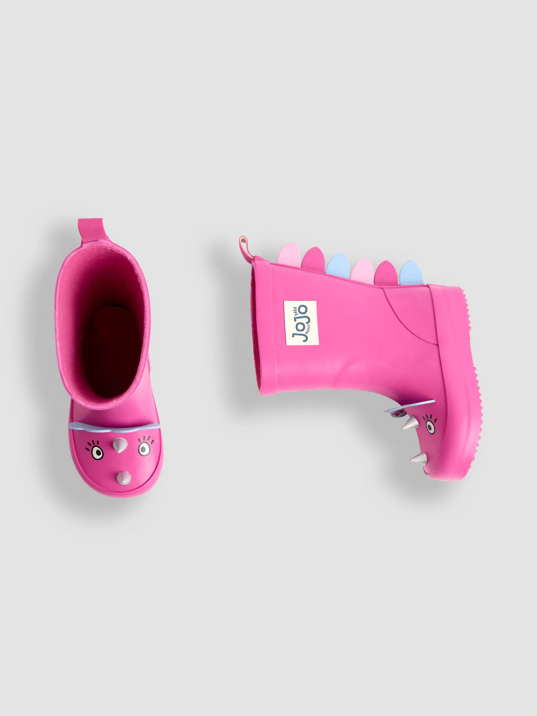 Fuchsiaroze met dinosaurussen - JoJo Maman Bébé Character Wellies