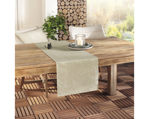 Buitentafelloper Palma naturel 40x140 cm