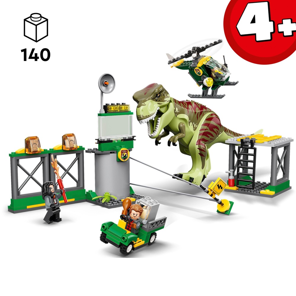 LEGO Jurassic World 76944 T. Rex Dinosaurier Ausbruchs-Spielset