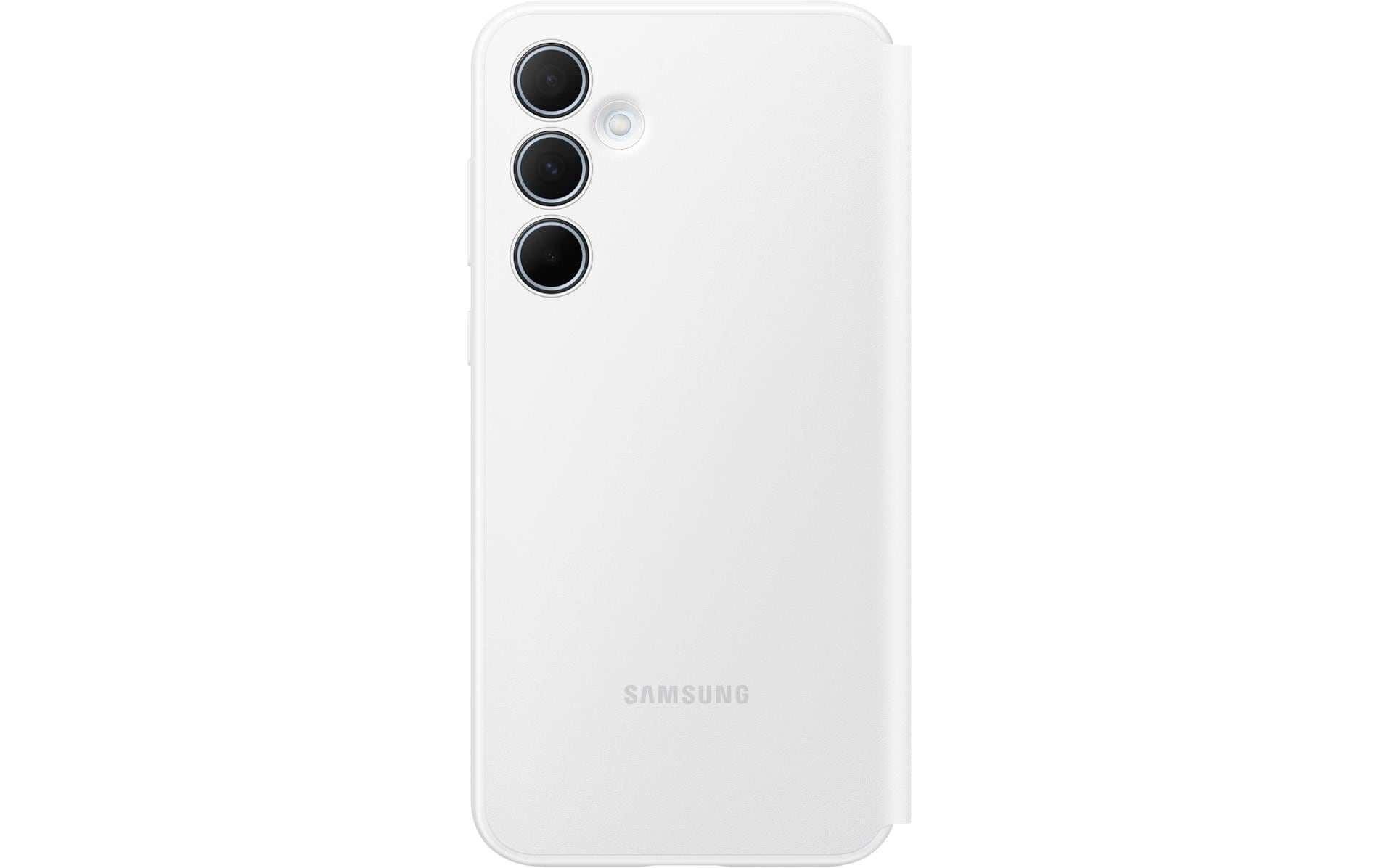 Book Cover Smart View Galaxy A35 5G WeissSchutzhülle mit Sichtfenster für das Samsung Galaxy A35 5G