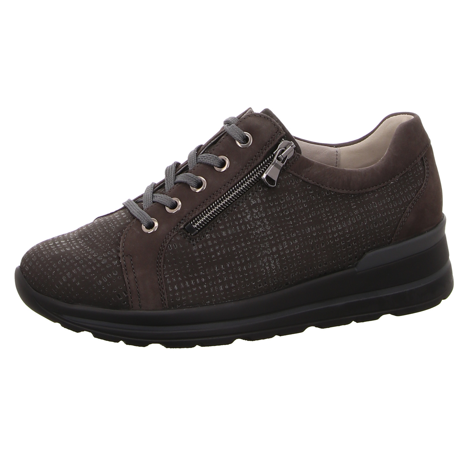 Waldläufer Schnürhalbschuh grau