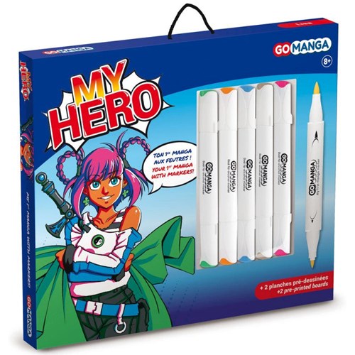 Kit dessin manga my hero go mang