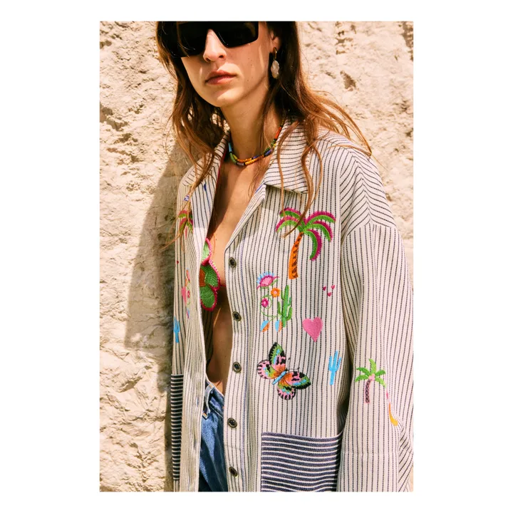 Susanna Blu Veste Peonia | Gris
