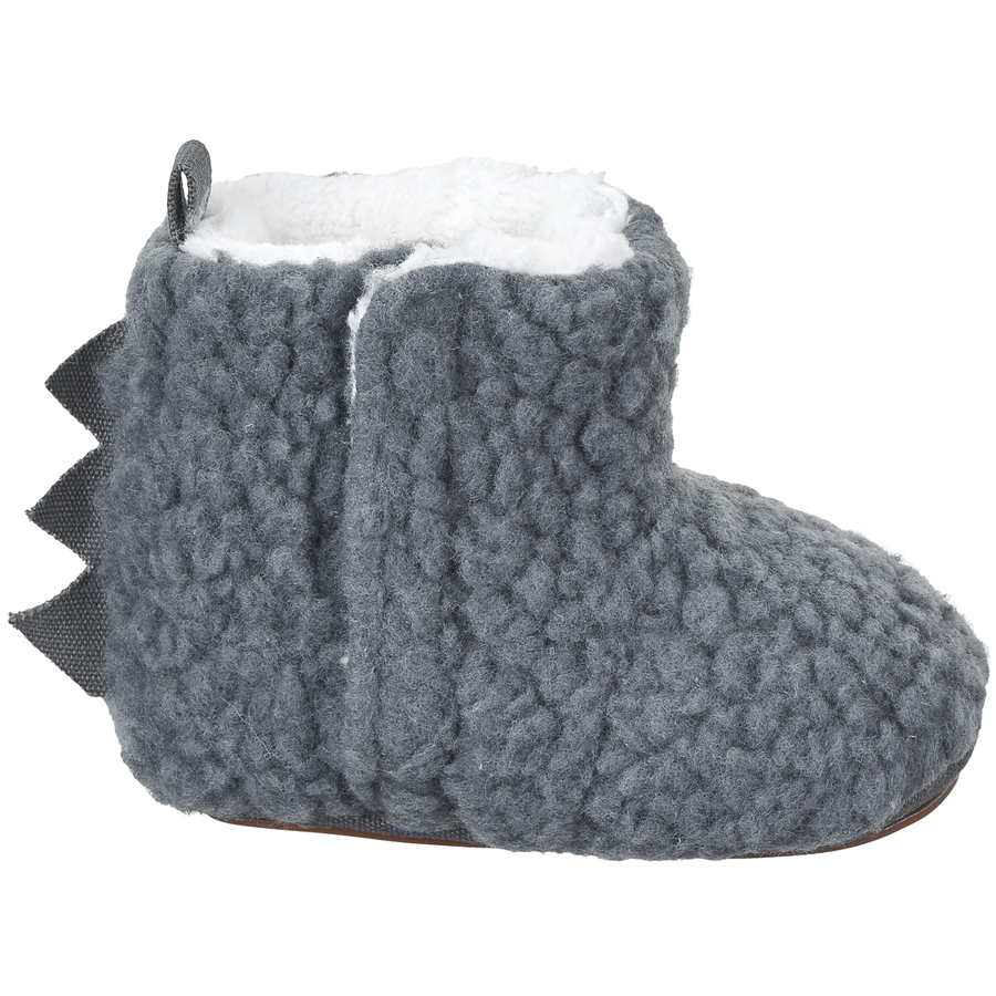 Sterntaler Babyschuh Dino eisengrau