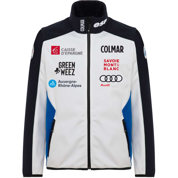 Veste softshell COLMAR MEN SOFTSHELL REPLICA WHITE-BLUE BLACK-ABYSS BLUE