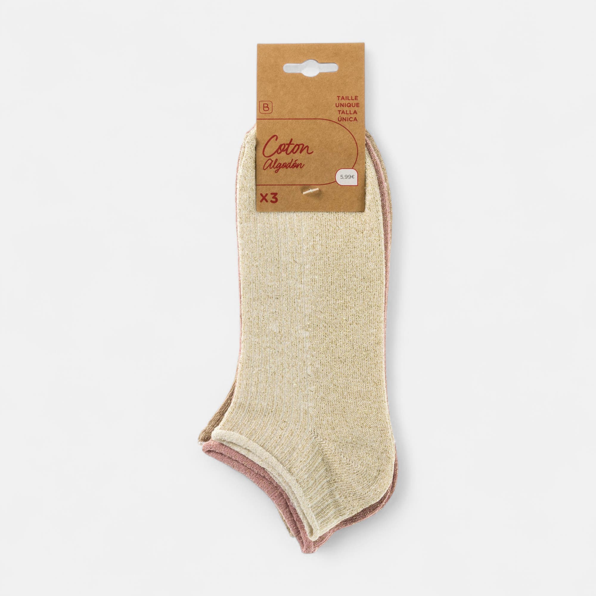 Chaussettes Femme or