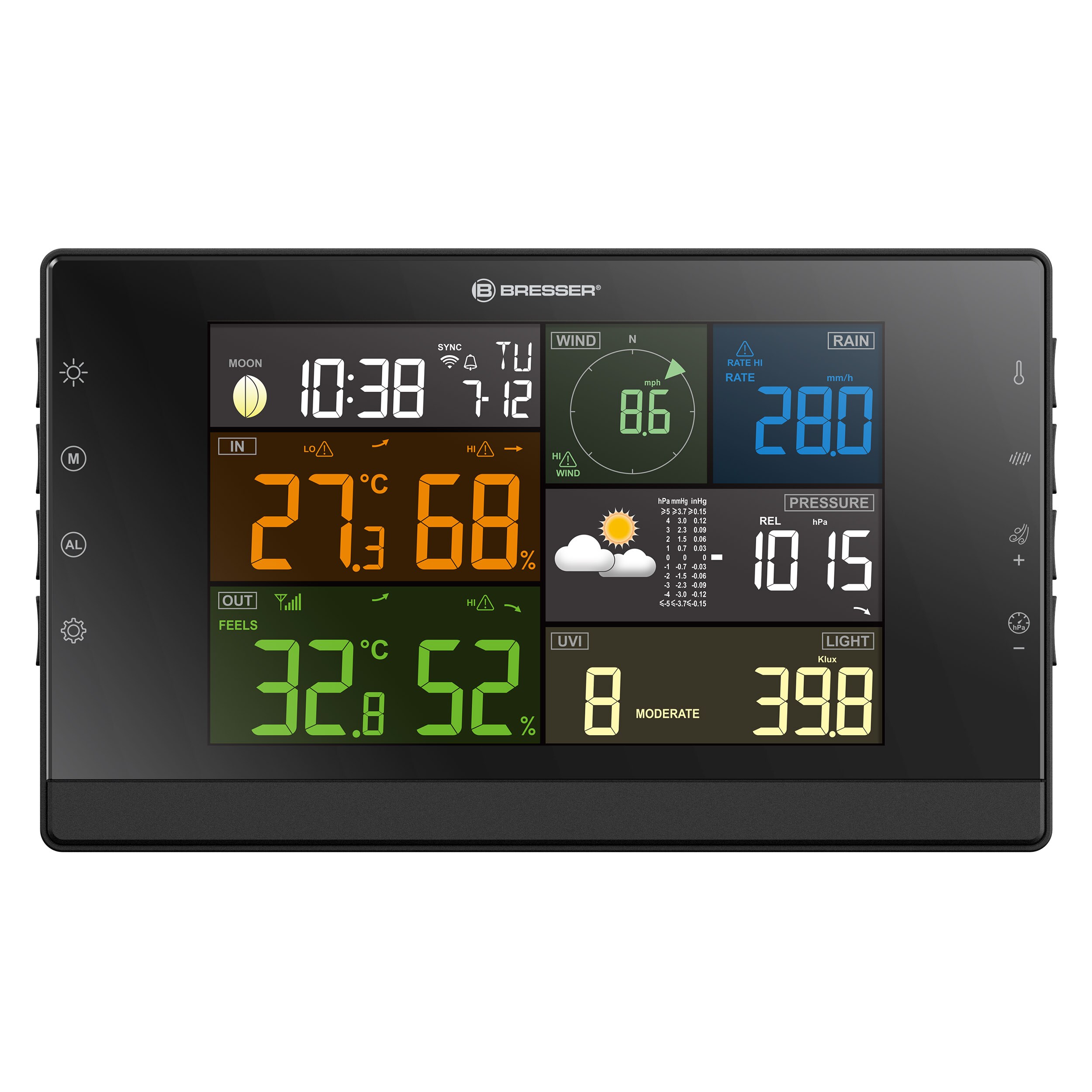 BRESSER WLAN-Wetterstation Profi-WSC mit 7-in-1-Sensor