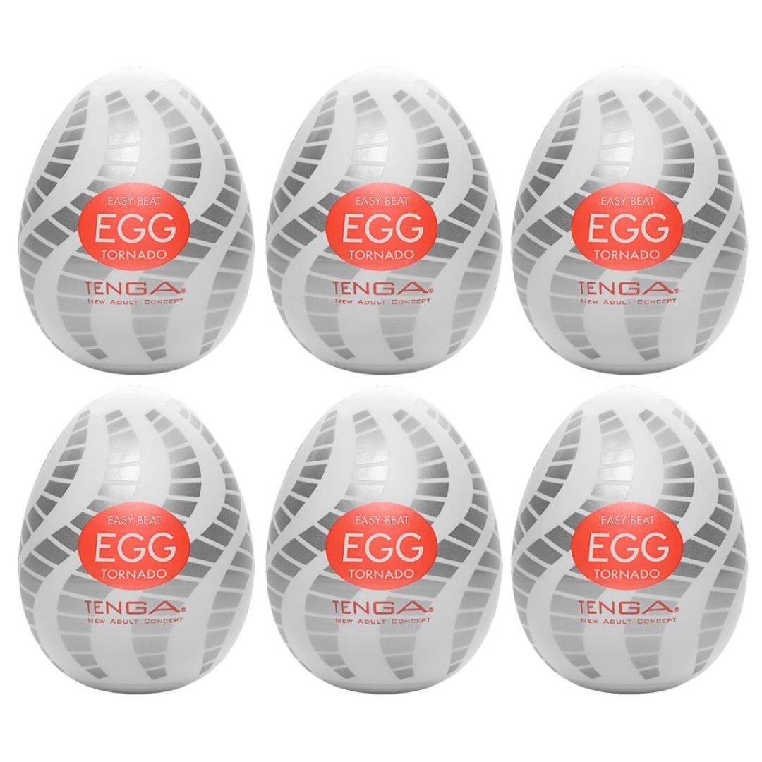 Tenga Ei Masturbator „Egg Tornado“ mit Spiralrillen-Struktur
