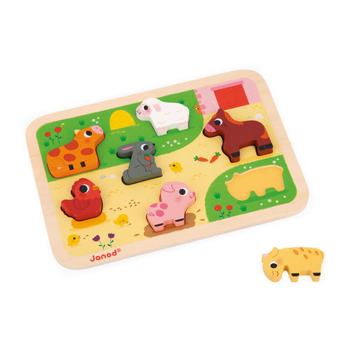 Chunky puzzle à la ferme - JANOD