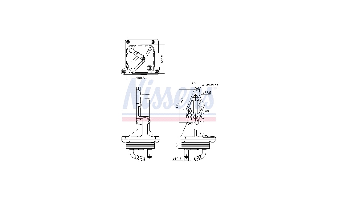 Oliekøler, motor