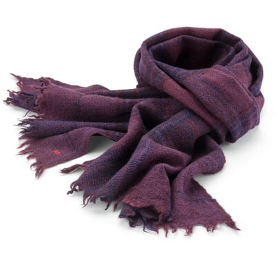 Unisex-Wollschal N° 803, Weinrot