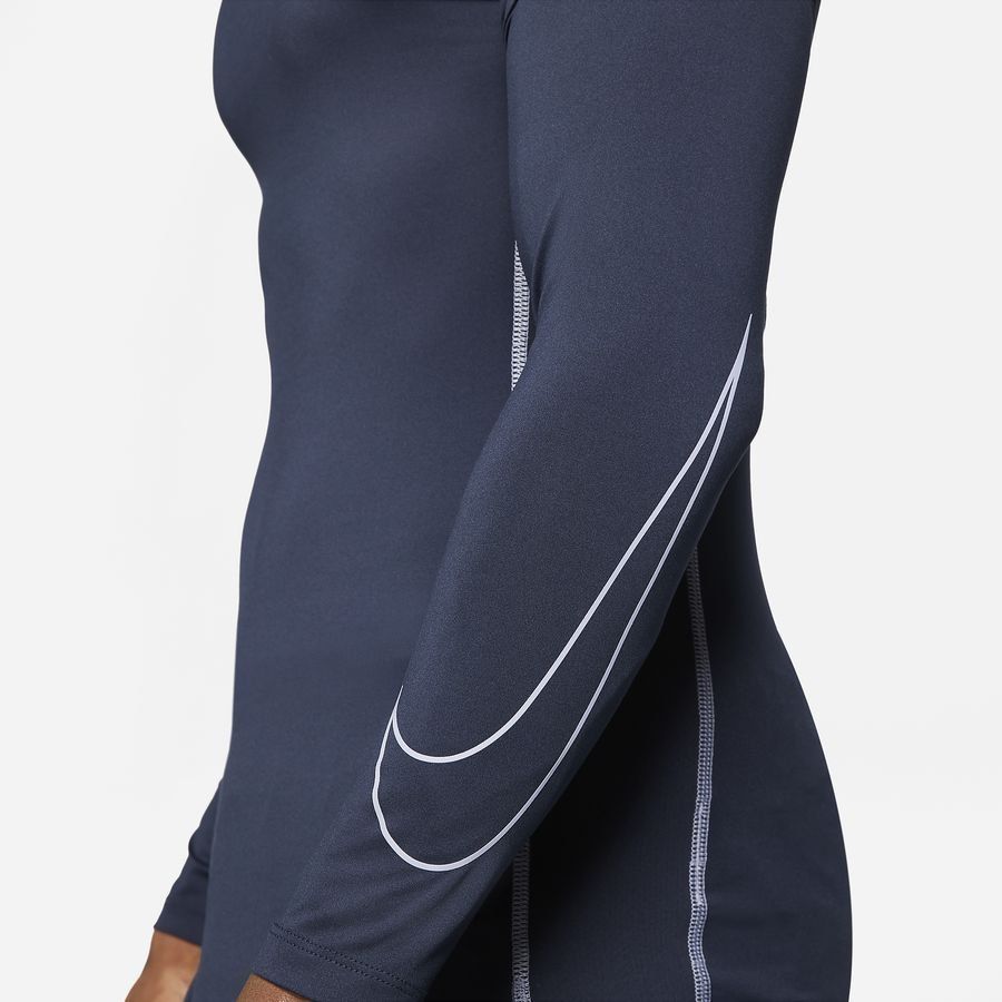 Nike Pro Top Dri-FIT - Bleu Foncé/Violet Manches Longues