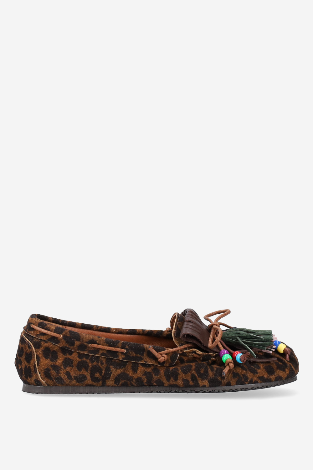 Fringes suede ballerinas