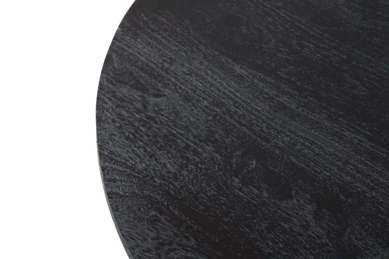 Eettafel Berlijn rond 130cm zwart