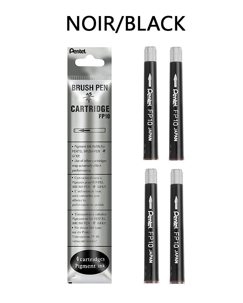 Recharge FP10 pour feutre pinceau Pocket Brush Pentel GFKP
