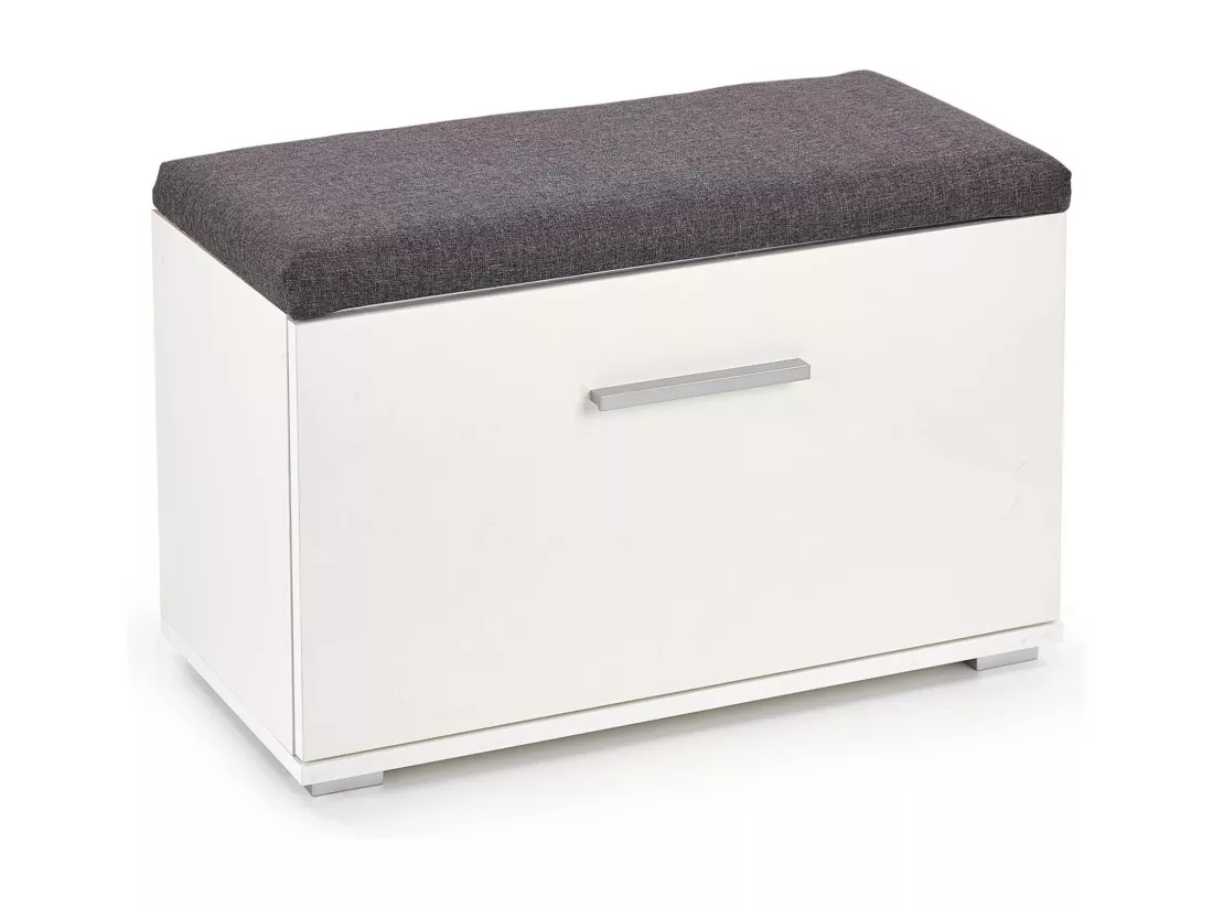 Banc à chaussures blanc Elsa