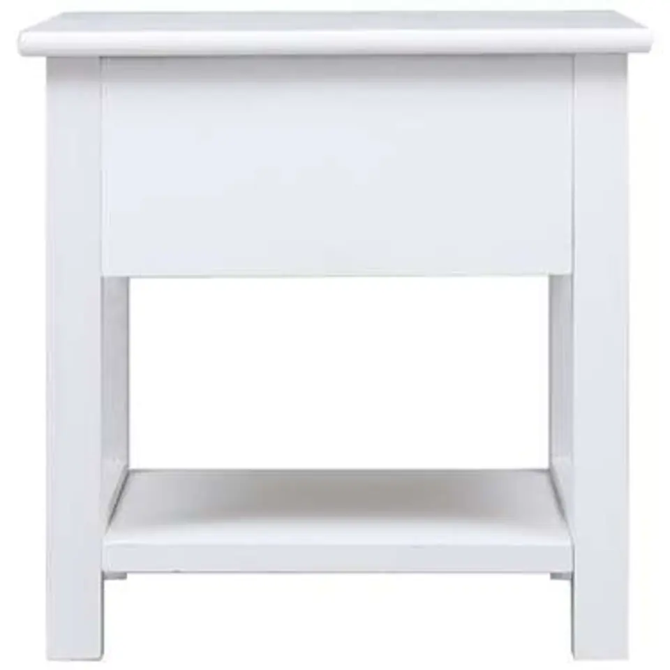 vidaXL - Bijzettafel - Wit - Hout