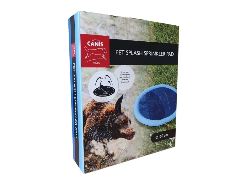 Pet pad splash sprinkler, fontaine måtte 150cm, vandleg, hund