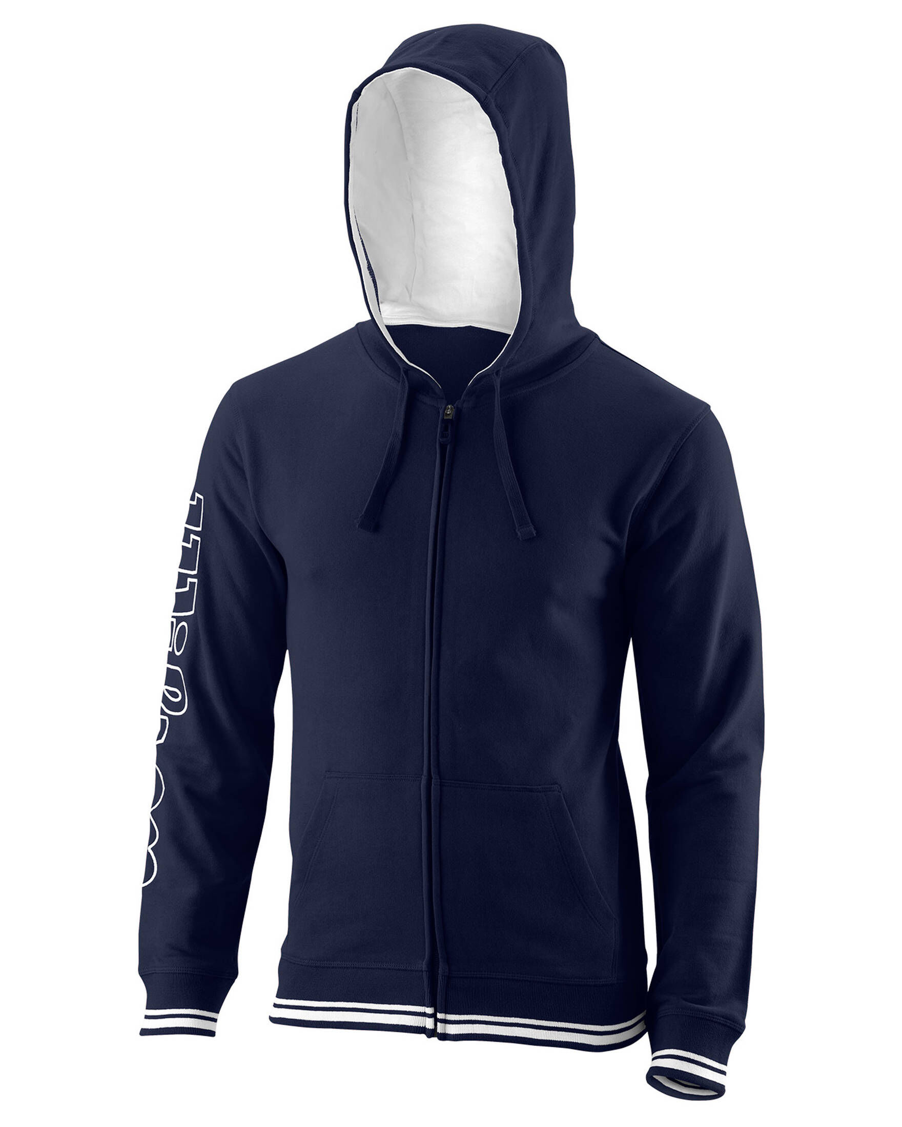 Wilson| Herren Tennishoodie MEN`S TEAM II FULL-ZIP HOODIE Team Navy