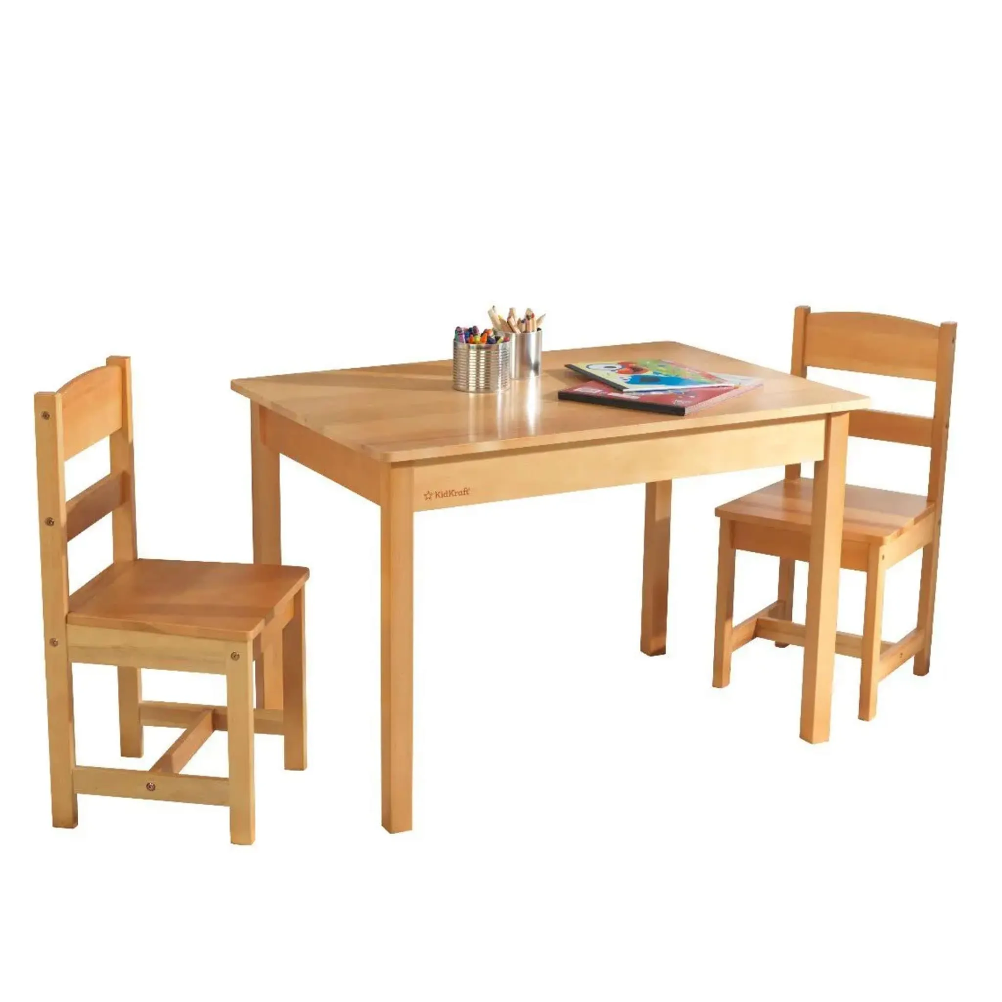 KidKraft Table et 2 Chaises pour Enfant - Naturel
