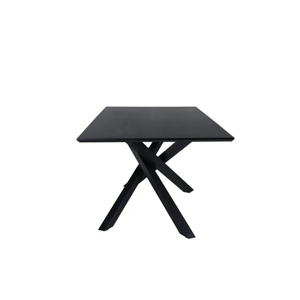 Eettafel Zwart Hout - 180x90x75cm - Piazza