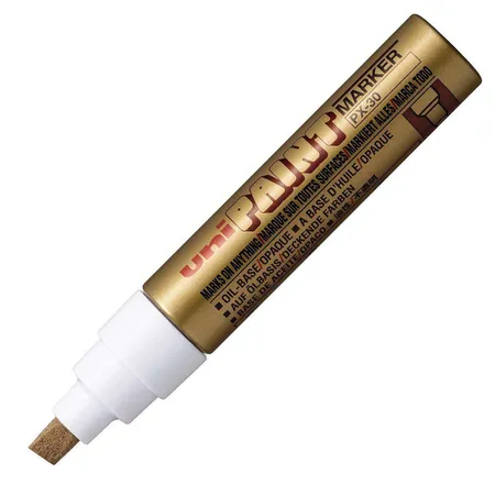 uni-ball Lackmarker Uni Paint PX-30, mit Keilspitze, gold