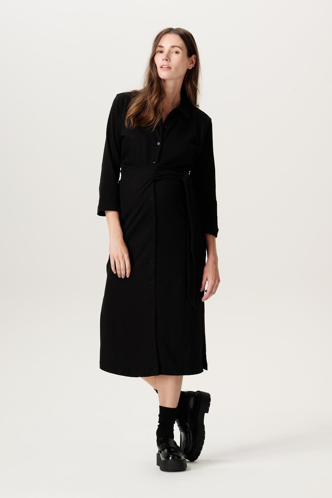 Noppies Maternity Jurk met voedingsfunctie Katarina - Black