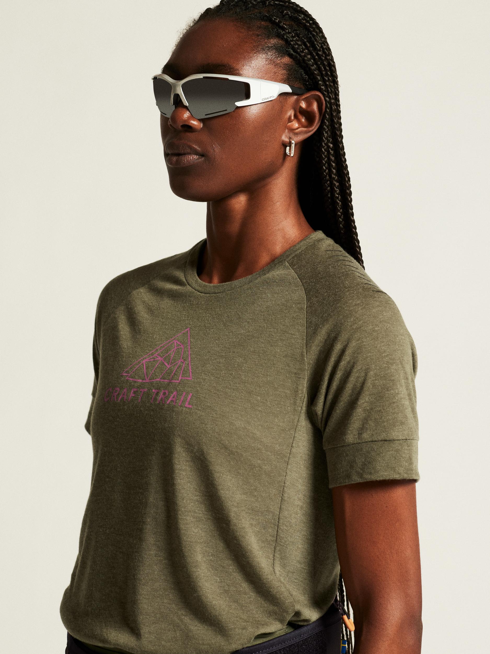 Craft Adv Trail Wool SS Tee Womens Rift Melange