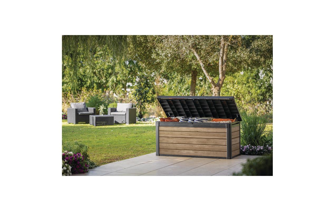 Deckbox 150 - Ashwood 151.7 x 72.5 x 70 cm Anthrazit<br>Gartenbox für Stauraum im Aussenbereich